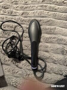Hair straightener brush
