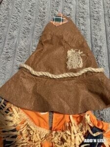 Scarecrow costume girl