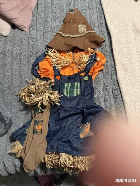 Scarecrow costume girl