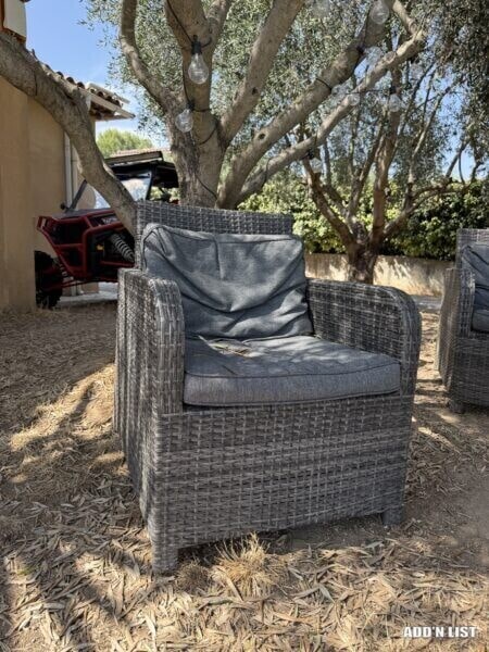 Set of garden chairs