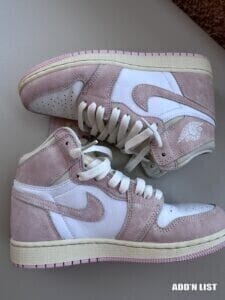Nike Air Jordan 1 High – Pink & White – US 7.5