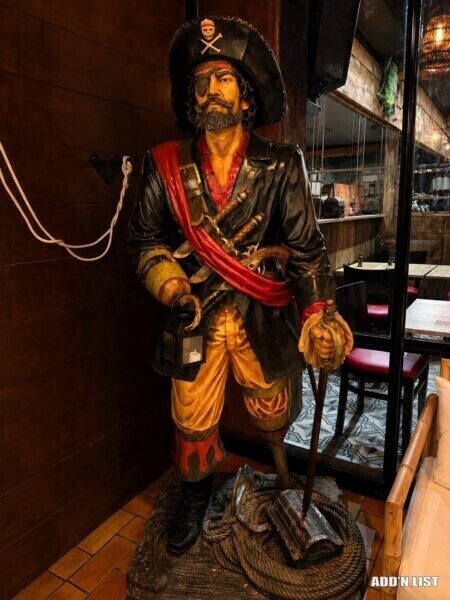 LIFE-SIZE PIRATE STATUE FOR SALE