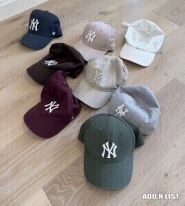 Set of 8 NY Caps