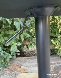 Set of 2 Black Adjustable Swivel Bar Stools