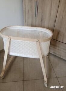 Baby Bassinet with Mattress – 15.7 × 28.7 inches